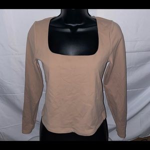 Abercrombie and fitch soft AF collection square neck long sleeve size M